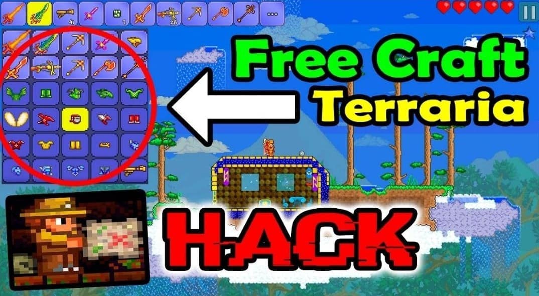 Terraria MOD APK v1.4.4.1 (Unlimited items, Free Craft, God Mode)