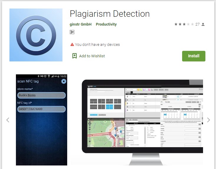 Plagiarism detector – ginstr GmbH