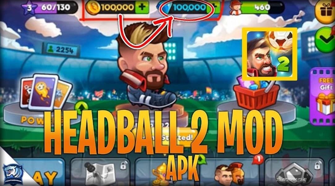 Head Ball 2 MOD APK (All Characters Unlocked, Unlimited Coins, Diamonds) 2022