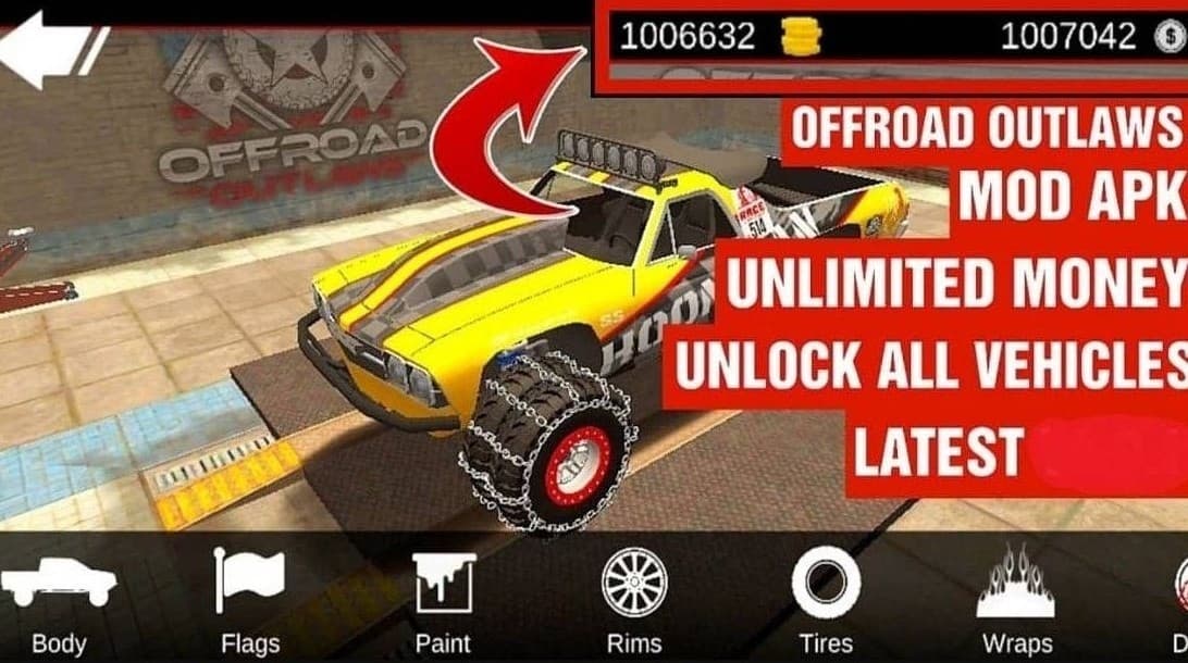 Offroad Outlaws MOD APK (Unlimited Money, Gold, Free Shopping)