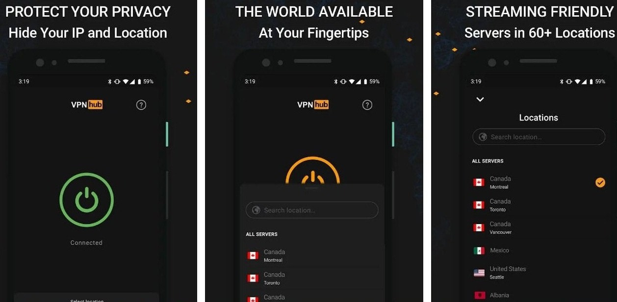 VPNhub MOD APK (Premium Unlocked, Unlimited VPN) Latest Version 2022