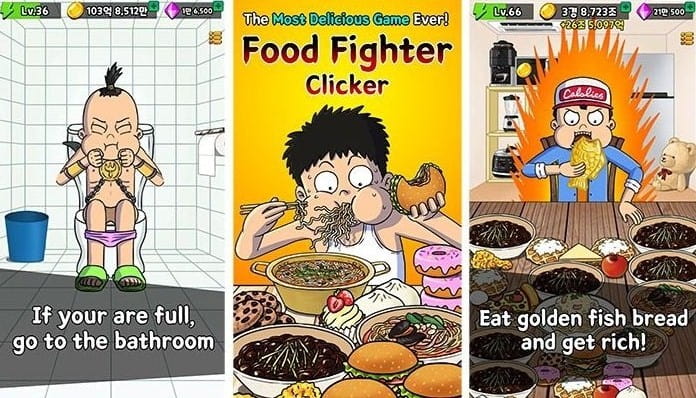 Food Fighter Clicker MOD APK (Unlimited Gems, Diamond)